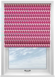 Lazza, Cerise - Twist&Fit Roman Blind